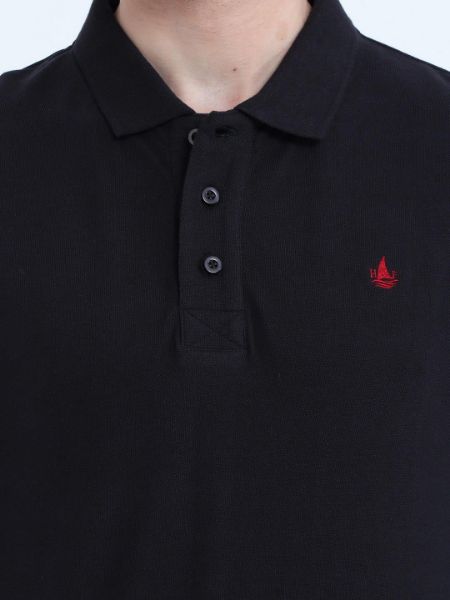 Image de Polo manches longues maille piquée 3 XL NOIR