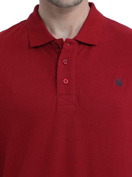 Image de Polo manches longues maille piquée 3 XL BORDEAUX