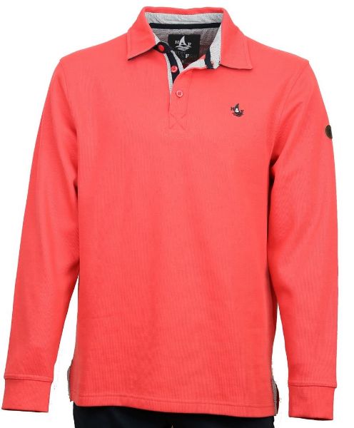 Image de Sweat shirt col polo XL CORAIL