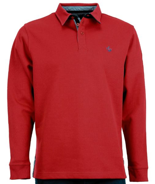 Image de Sweat shirt col polo L ROUGE