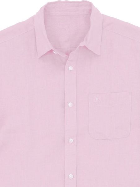 Image de Chemise lin manches courtes 2 XL ROSE