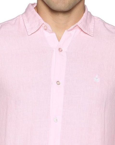 Image de Chemise lin unie 3 XL ROSE