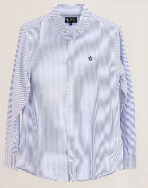 Image de Chemise regular fit Oxford fines rayures S Campus