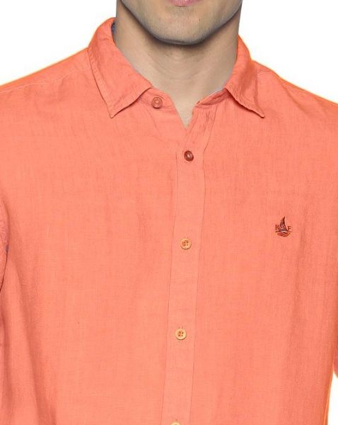 Image de Chemise lin unie XL CORAIL