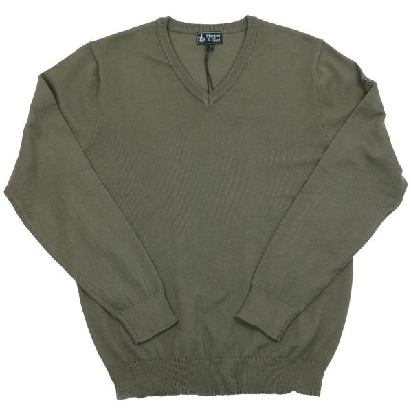 Image de Pull col V  toucher cachemire S TAUPE