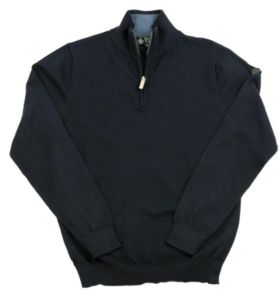 Image de Pull col camionneur toucher cachemire M BLEU NUIT