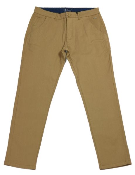 Image de Pantalon coton Lycra structuré 42 CAMEL