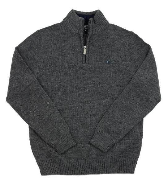 Image de Pull laine col camionneur M ANTHRA/MARINE