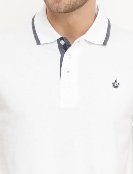 Image de Polo uni coton piqué XL BLANC