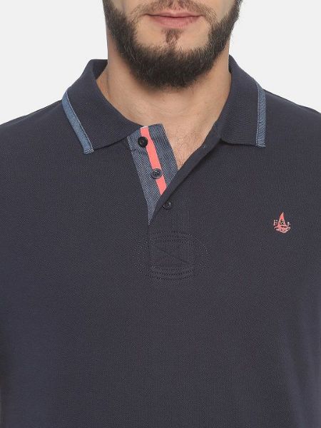 Image de Polo uni coton piqué XL MARINE/ CORAIL