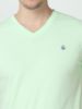 Image de T shirt coton bio-wash col V M VERT