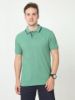 Image de Polo uni coton piqué S VERT MOUSSE