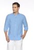 Image de Chemise lin unie col Mao M ROYAL