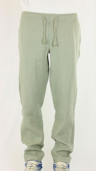 Image de Pantalon lin élastiqué XL KAKI