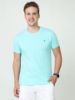 Image de T shirt coton bio-wash col rond 2 XL LAGON