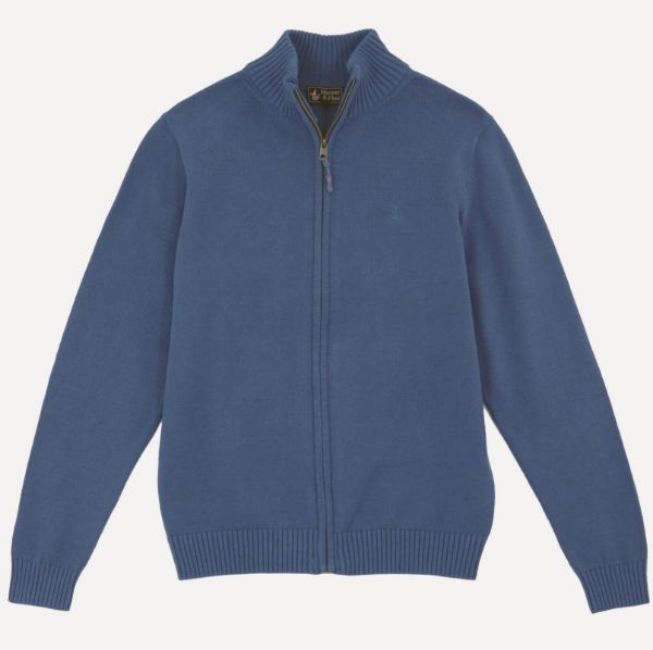 Image de Gilet coton grosses mailles 2 XL ARDOISE