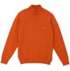 Image de Pull coton demi zip L MANDARINE