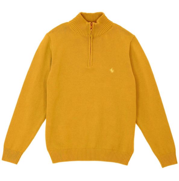 Image de Pull coton demi zip 3 XL SAFRAN