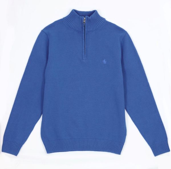 Image de Pull coton demi zip Pack CIEL