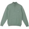 Image de Pull coton demi zip M CELADON