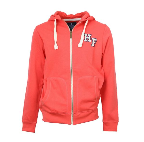 Image de Sweat capuche grande broderie L CORAIL