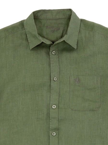 Image de Chemise lin manches courtes 2 XL KAKI