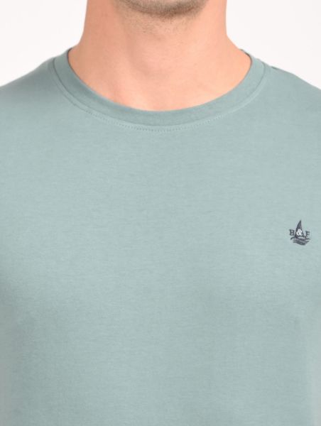 Image de T shirt coton bio-wash col rond S LAGON