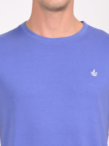 Image de T shirt coton bio-wash col rond L LILAS