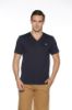 Image de T shirt coton bio-wash col V M MARINE