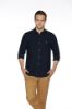 Image de Chemise lin unie M BLEU NUIT