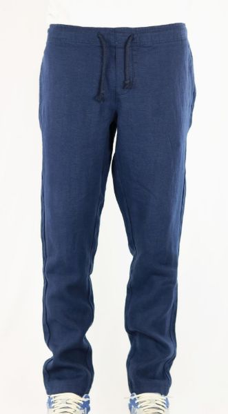 Image de Pantalon lin élastiqué M MARINE