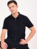 Image de Polo chemise boutonné velours éponge S MARINE