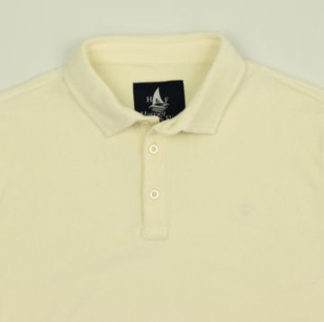 Agrandir l'image de Polo velours éponge uni L CREME Image de Polo velours éponge uni L CREME