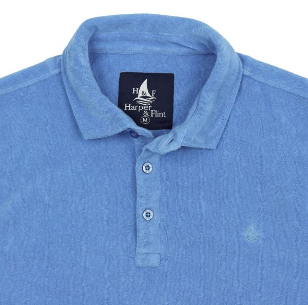 Image de Polo velours éponge uni M LAVANDE