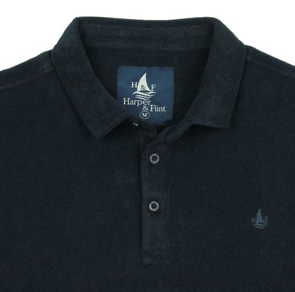 Image de Polo velours éponge uni L MARINE