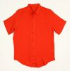 Image de Chemise lin manches courtes 2 XL TANGERINE