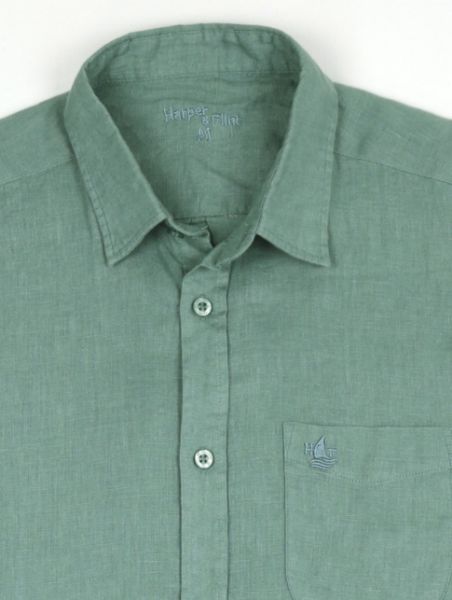 Image de Chemise lin manches courtes 2 XL LAGON
