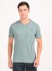 Image de T shirt coton bio-wash col V S LAGON