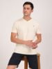 Image de T shirt coton bio-wash col V S CREME