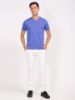 Image de T shirt coton bio-wash col V S LILAS