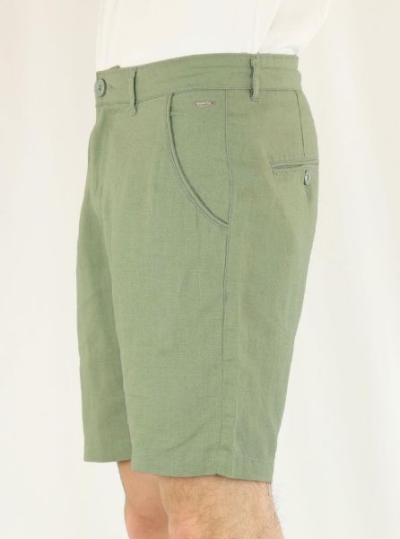 Image de Bermuda lin classic 42 KAKI