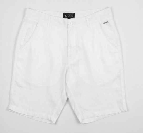 Image de Bermuda lin classic 50 BLANC