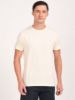 Image de T shirt coton bio-wash col rond S CREME