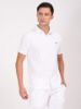 Image de Polo chemise boutonné velours éponge M BLANC