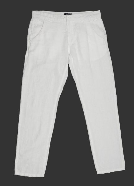 Image de Pantalon chino lin 38 BLANC