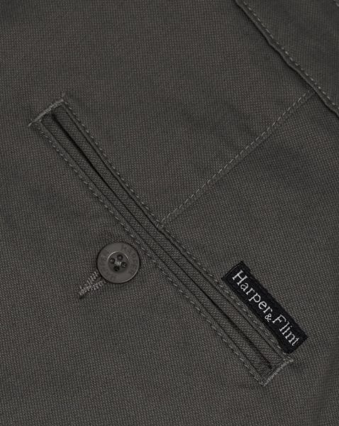 Image de Pantalon coton Lycra structuré 44 ANTHRACITE