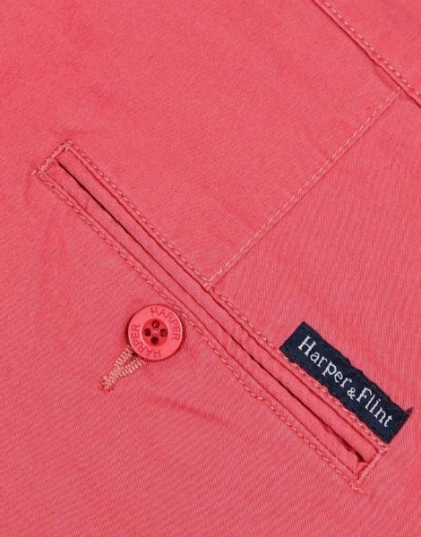 Image de Pantalon coton - élasthane 46 FRAMBOISE