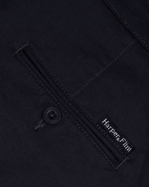 Image de Pantalon coton Lycra structuré 52 MARINE