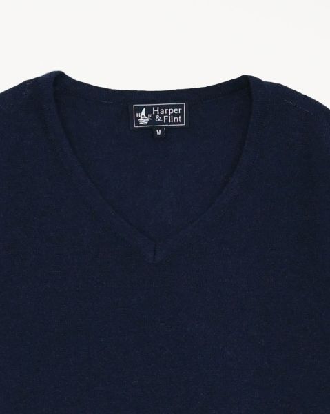 Image de Pull col V cahemire unité 3 XL MARINE