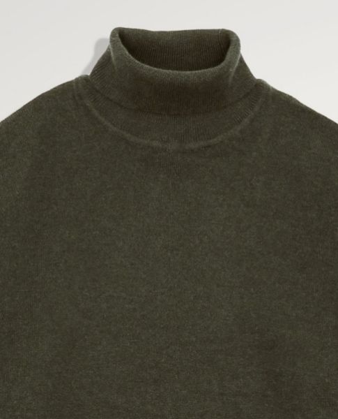 Image de Pull col roulé cahemire unité S KAKI
